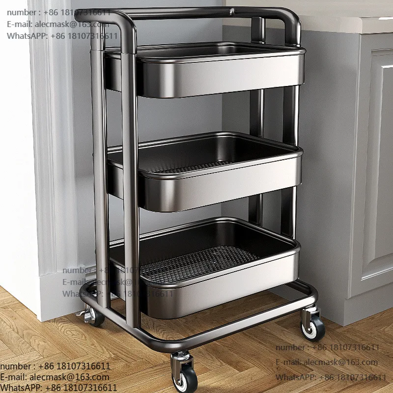 

Мобильная многоярусная тележка-стеллаж от пола до потолка для ванной, кухни, спальни, для хранения закусок и детских принадлежностей