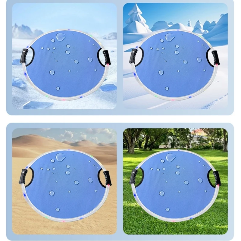 Waterproofed Duck Down Fabric Snow Sled Bag Coldproof Nylons Snow Saucer for Families Fun 4XBB