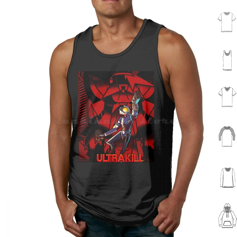 Ultrakill Classic Tank Tops Print Cotton Game V1 Memes Animes