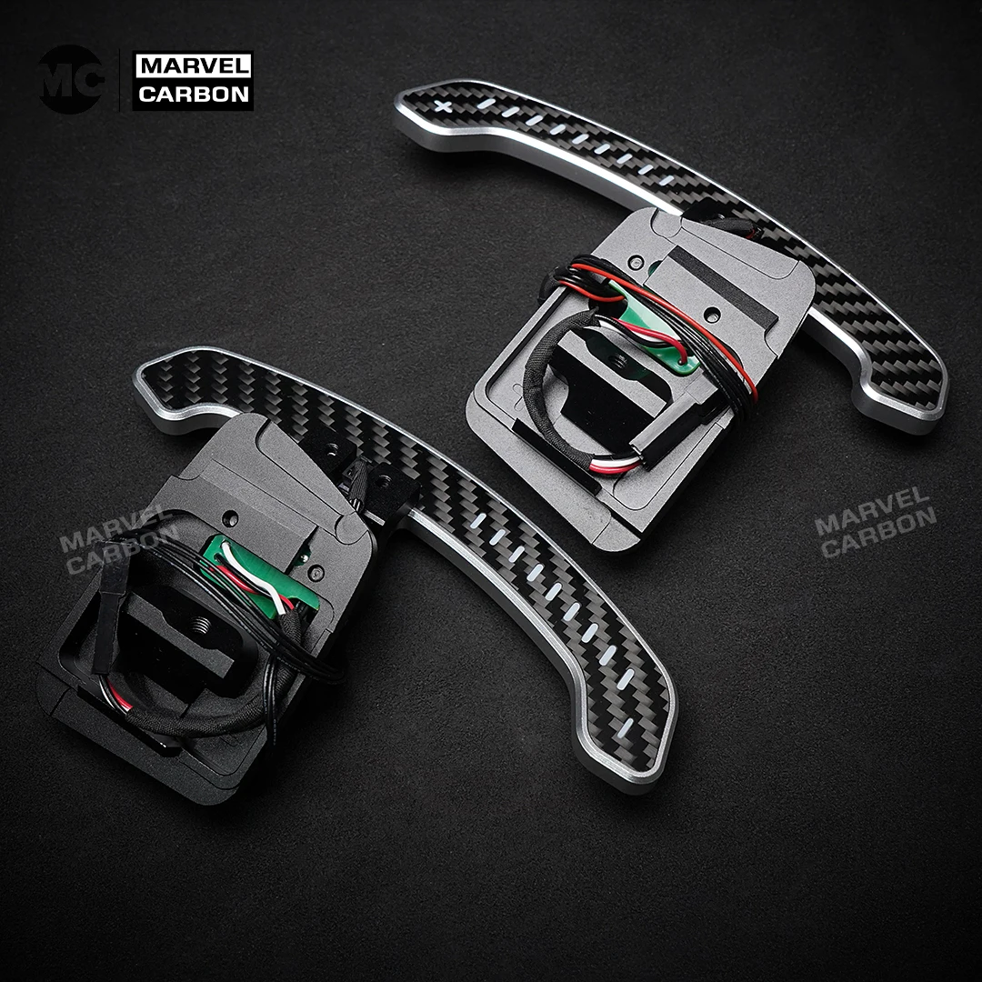 

MC Carbon Fiber LED Magnetic Paddle Shifters For Jaguar XFL XEL XF Sportbrake F-PACE E-PACE F-TYPE Land Rover Range Rover Sport