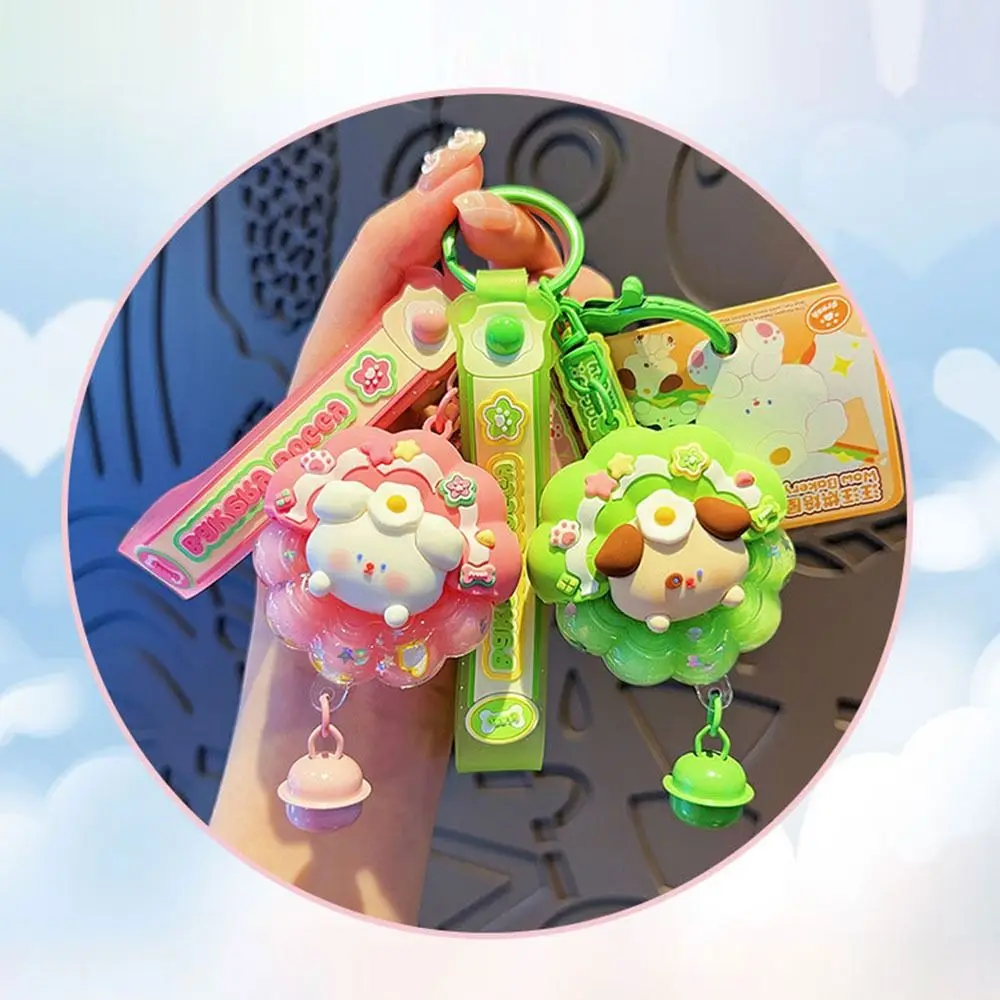 Cute PVC Doggy Bakery Donut Keychain Desktop Decorations Cartoon Doggy Bakery Ornament Gift Couple Bag Charms