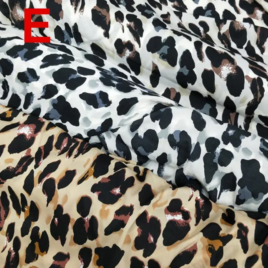 Suknia wieczorowa Leopard szyfonowa tkanina tkanina krepa moda lato materiał oddychający Cosplay DIY Craft tkanina 1 stocznia