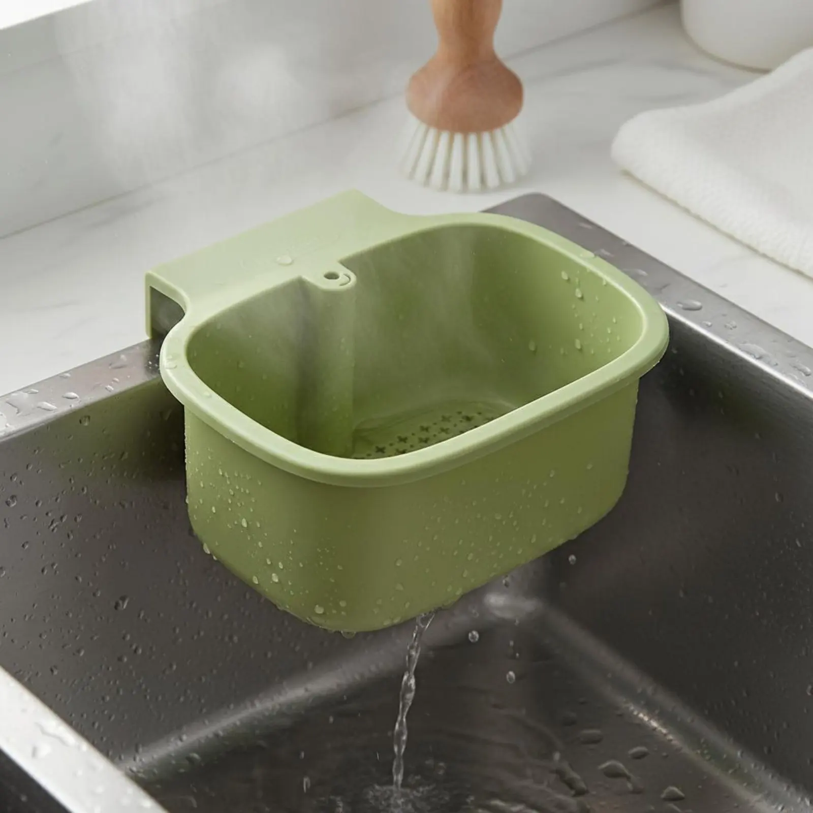 

Food Waste Drain Basket Wet-Dry Separation Faucet Hanging Strainer Basket