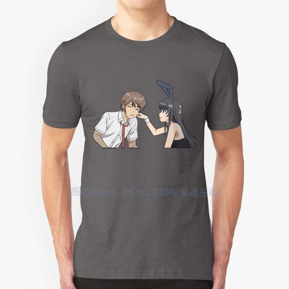 Rascal Does Not Dream Of Bunny Girl Senpai - Mai And Sakuta 100% cotton T-Shirt Men And Women