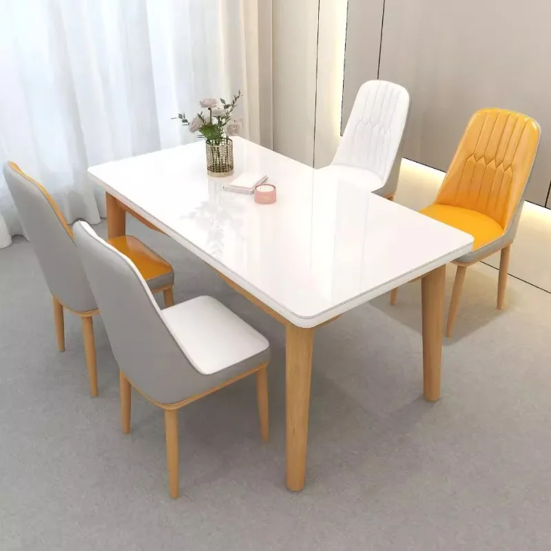 

High Poker Dining Table Mobile Coffee Restaurant Desk Study Nordic Luxury Gaming Dining Table Designer Muebles Home Furniture