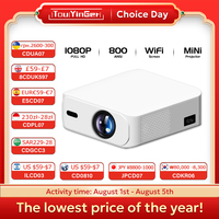 Touyinger L9 portable Projector Full HD 800 ANSI Lumens Short Throw 4K Decode Android Smart TV Video Home Theater Mini Beam