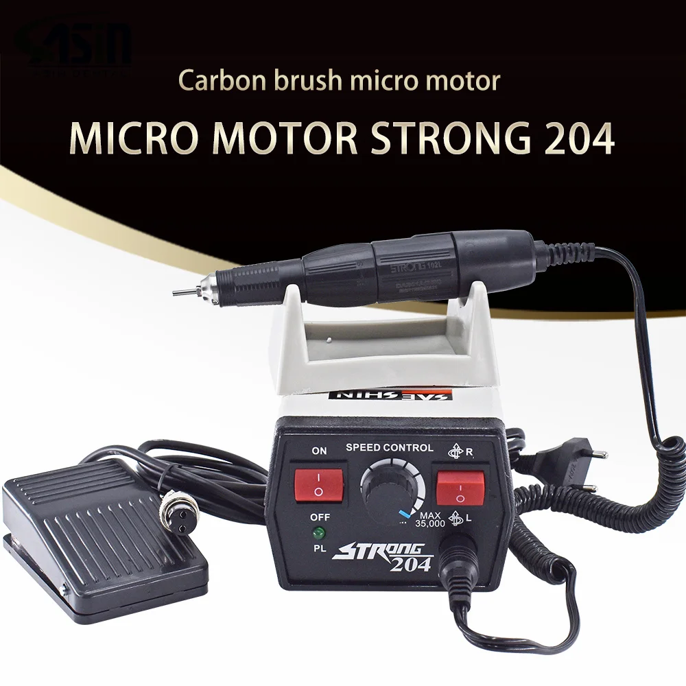 35000Rpm Dental Micro Motor Electric Drill Machine 35000Rpm Strong 204 for Machine Sanding Grinding Device Tool