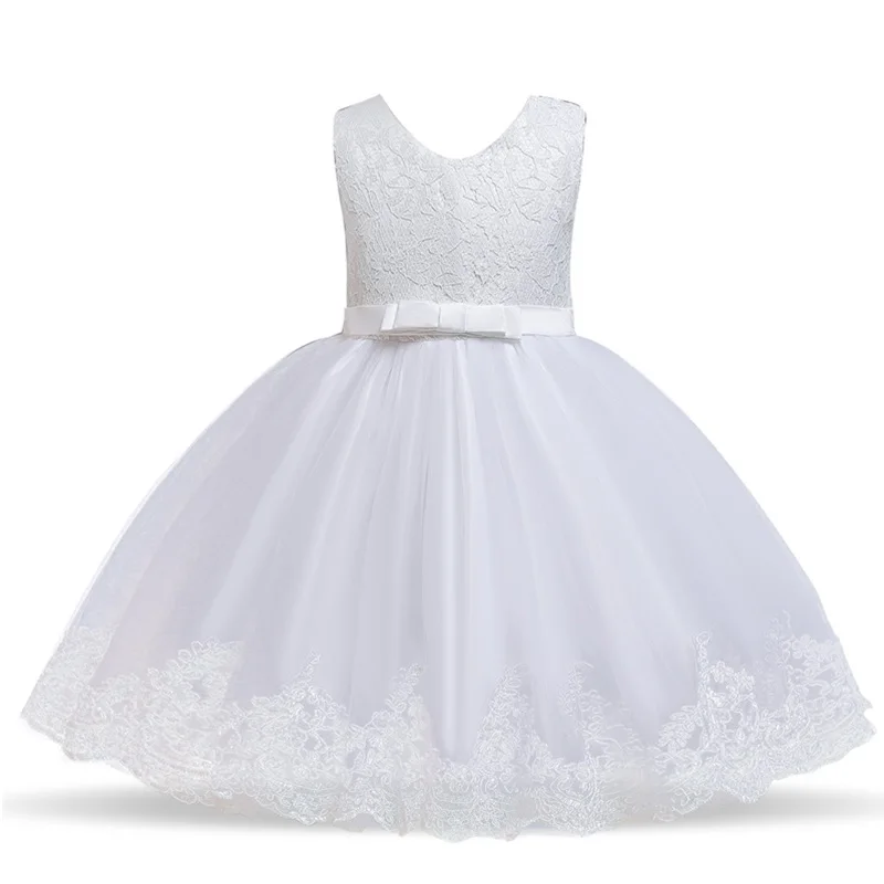 Baby Girls Party Dresses for Girls 1 Year Birthday Wedding Princess Dress Lace Christening Gown Baby White Baptism Costume