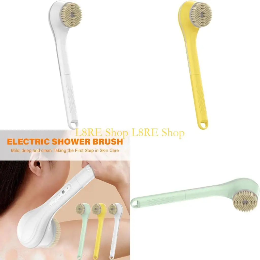 

L8RE Rechargeable Shower Brush Efficient Electric Washing Brush Electric Bath Brush Plastic Texture for Full Body Cleansing