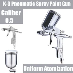 K-3 Pneumatic Spray Gun Spray Tool Small Spray Gun 0.5 Caliber Leather Paint Repair Tool High Atomization