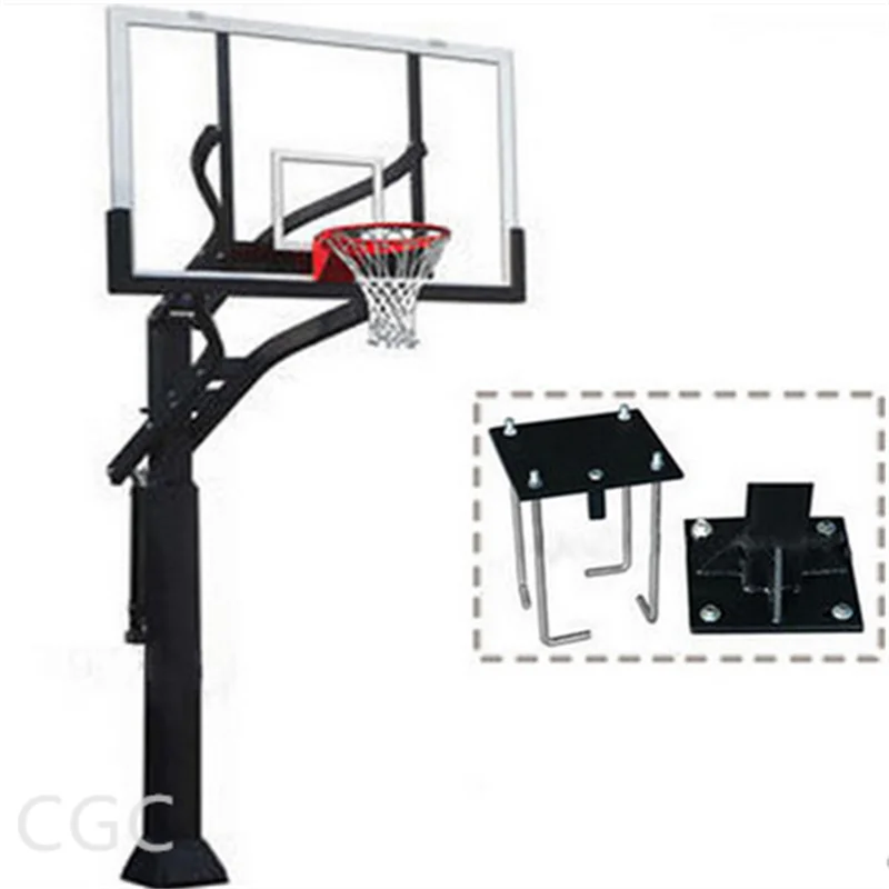 Best Sell Basketball Court Use Basketball Stand Adjustable Height In-ground Type Hooppromote sales