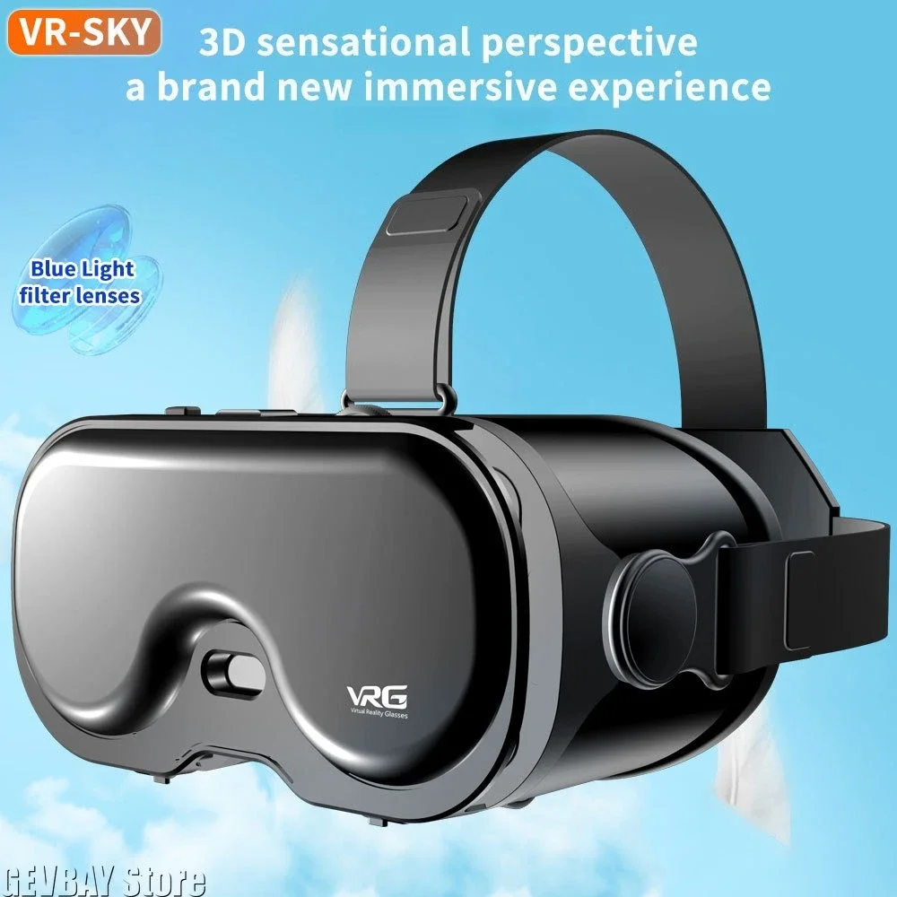 VRG Q8 Virtual Reality Glasses Original - 3D VR Headset Box for iOS Android 5-7
