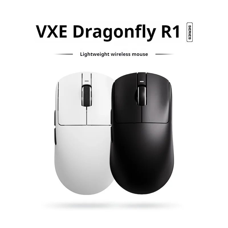 Vgn Vxe R1 Dragonfly R1 2.4g Wireless Three Mode Gaming Mouse Paw3395 Sensor 48g Lightweight Ergonomic E-Sports Mouse Gift