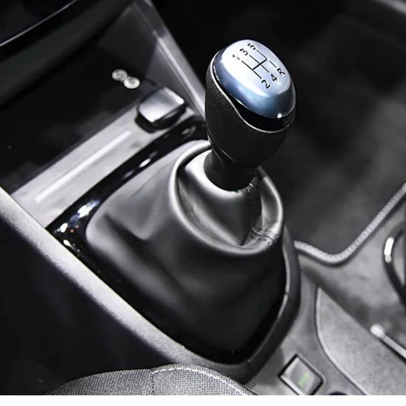 5/6 Speed Chrome / Matte Gear Shift Knob For Renault Clio 4 Mk4 IV 2012 2013 2014 2015 2020 Lever Shifter Gaiter Boot Cover Case view 5