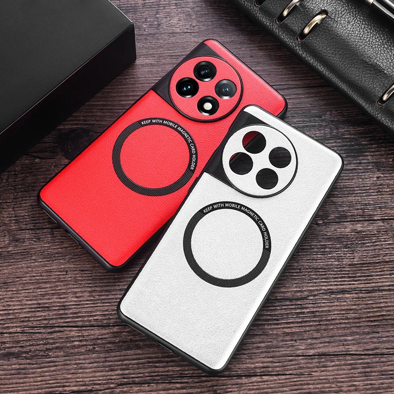 

Luxury For Magsafe Magnetic Wireless Charging case For OnePlus 11 12 10R 10T 8 10 9 Pro ACE Racing shockproof phone cover shell