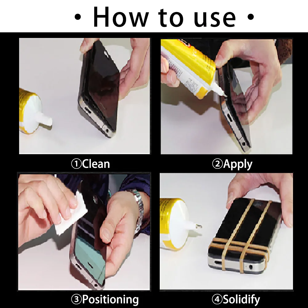 Multifunctional Clear Contact Glue for Phone Electronic Components Jewelry DIY Plastic Glass with Precision Applicator Tip T8000