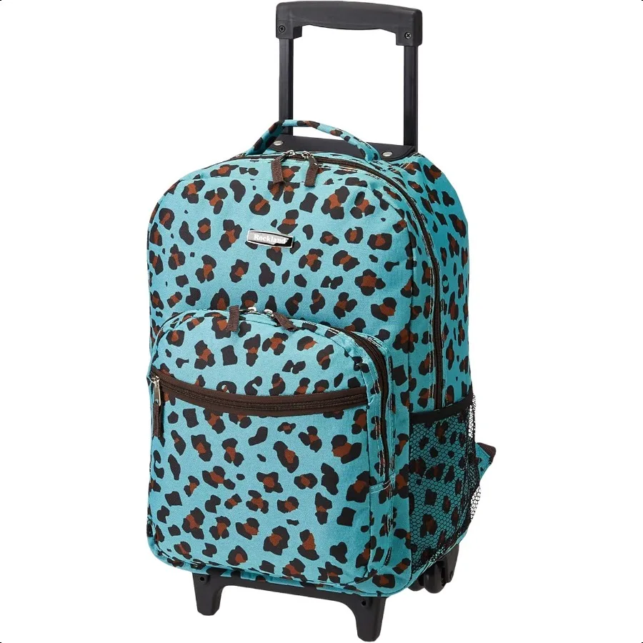

Double Handle Rolling Backpack BLUELEOPARD 17Inch