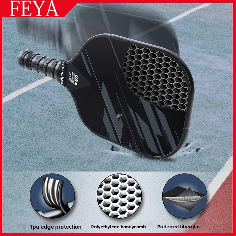 

FEYA Легкое весло для пиклбола из стекловолокна EVA Keel Высококачественная удобная ручка из искусственной кожи и точное управление мячом на заказ Ракетка