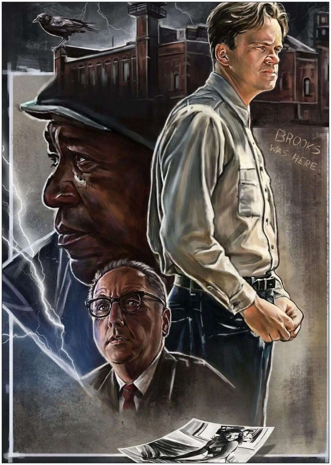 The Shawshank Redemption Movie Art Picture Print Silk Poster Living Room Decor Home Wall