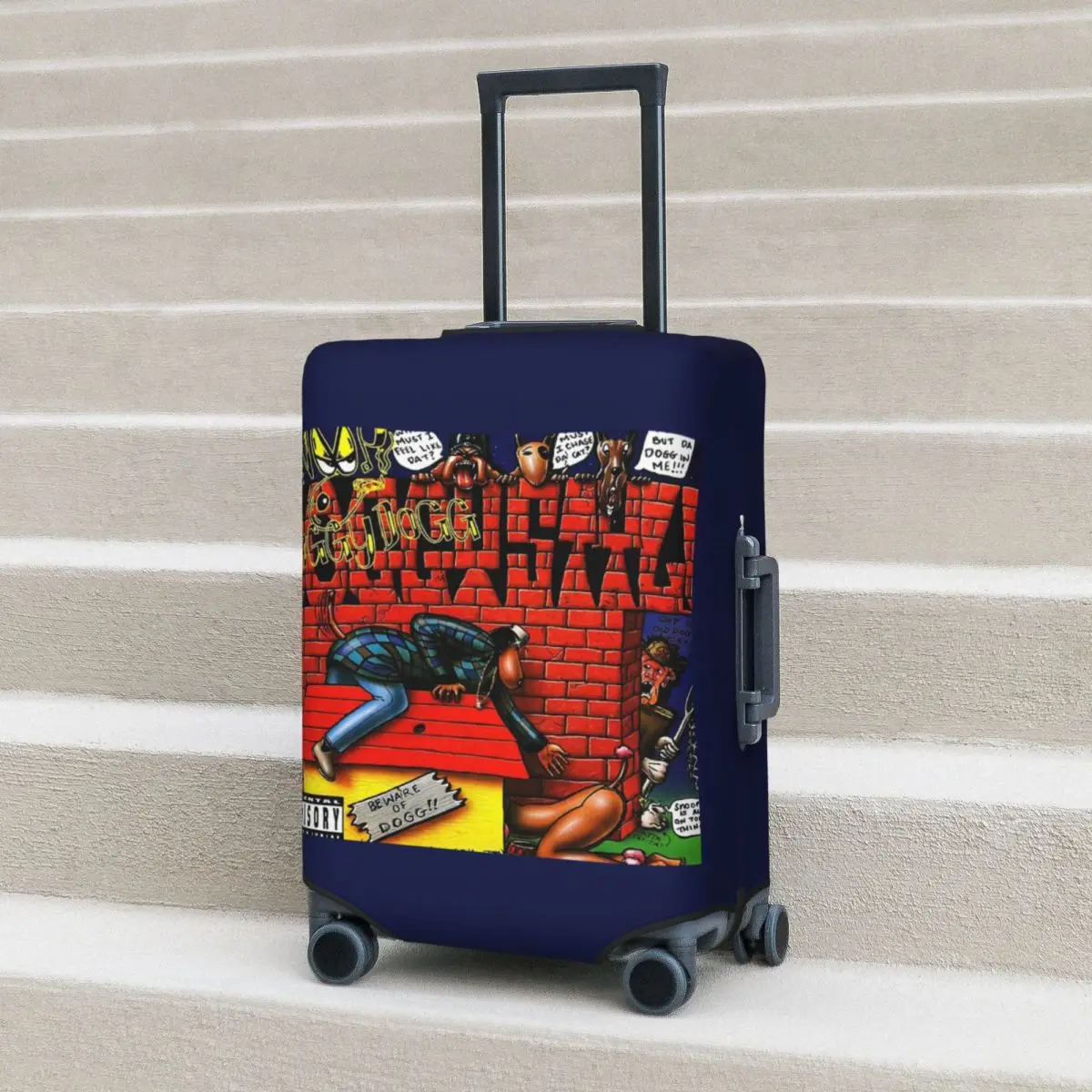 

Snoop Dogg Doggystyle (4) защитный чехол для чемодана, эластичные защитные чехлы для дорожного багажа на 18-32 дюймов