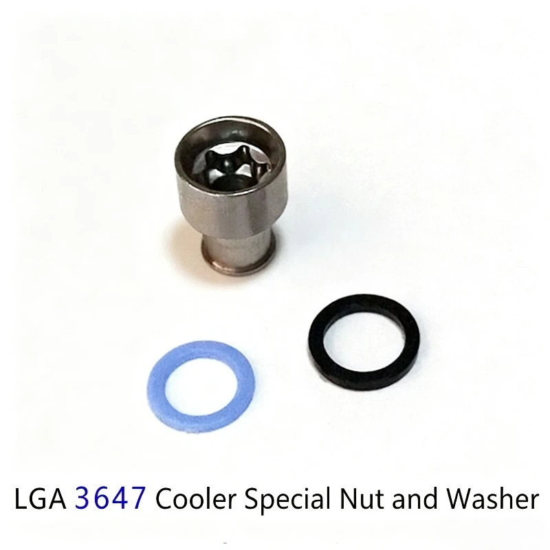 LGA3647 CPU Heatsink Mount Hardware Kit‑Screws, Washers, Nuts, Spacer Gaskets for LGA 3647 Cooler