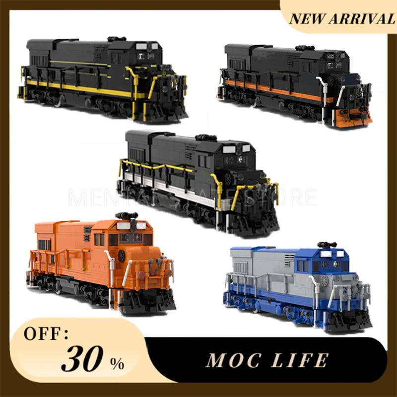 

[1408 шт.] индивидуальный набор креативных строительных блоков MOC Iocomotive STEM, развивающие игрушки, комплект строительной модели «сделай сам», подарок на день рождения