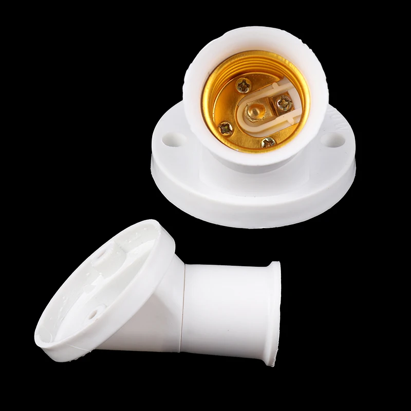 New Screw Lamp Base Diagonal Screw Port Lamp Holder Socke Base Light Bulb 45 Degree E27 Socket Holder Adapter