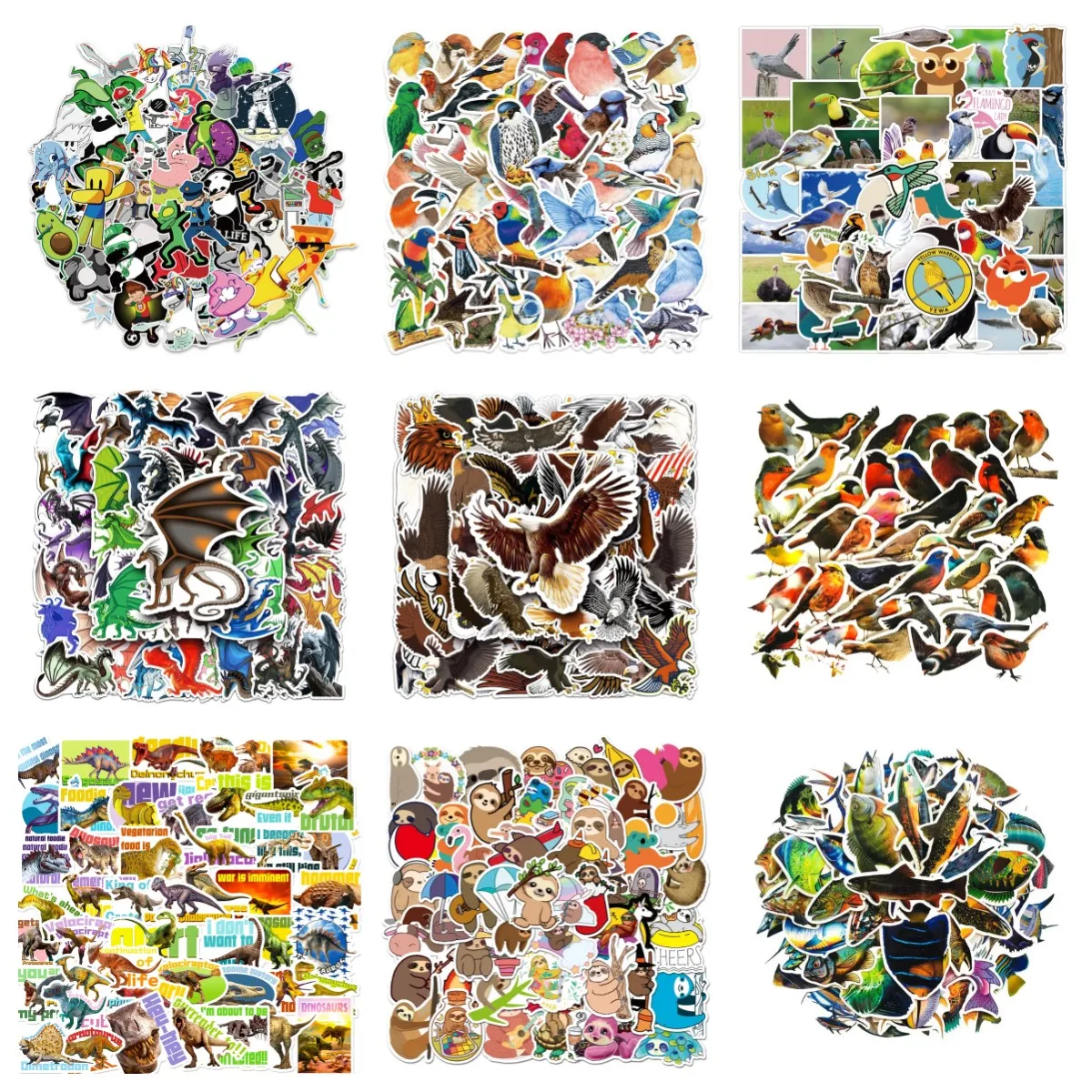 

10/30/50PCS Outdoor Fishing Sea Fishing Suitcase Helmet Notebook Skateboard Waterproof Graffiti Sticker Decoration Wholesale