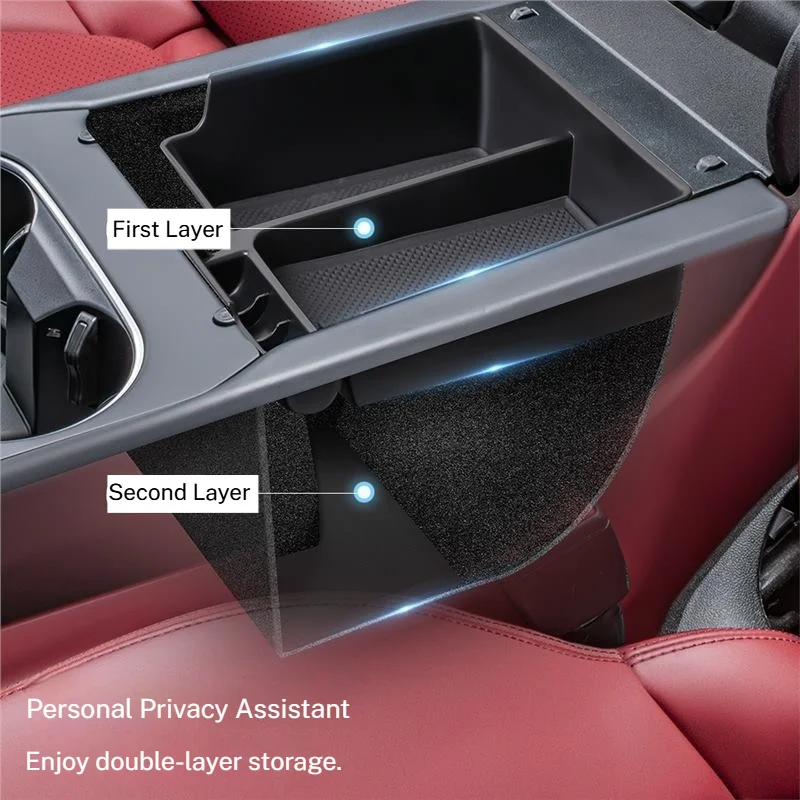 

For Porsche Cayenne 2018 2019 2020 2021 2022 2023 2024 2025 Car Center Console Armrest Storage Box Organizer Case Accessories