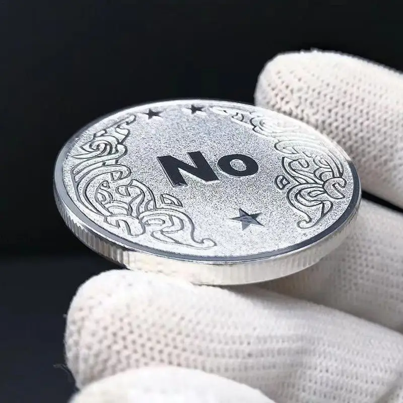 Coin Collection Commemorative Gift Novelty Christmas Gifts Decision Maker Yes No Challenge Coin Coin Gifts for Friends Party