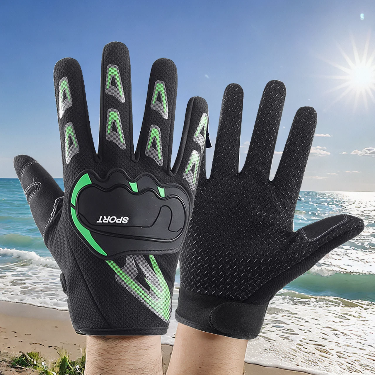 

Anti-Slip Windproof Cycling Gloves Breathable Finger Mountain Waterproof Full Road Finger Half Biking Touchscreen Mesh Bike