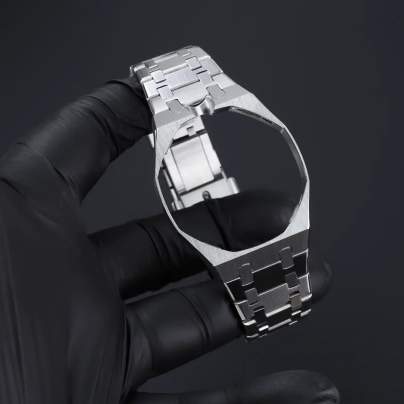 Stainless Steel Watch Case And Strap Mod Kit For Swatch X AP Royal Pop Pocket Changer To Wristwatch Personalized Accessories