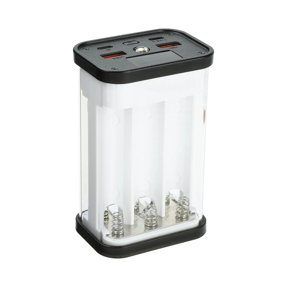 Przezroczyste etui na baterie 18650, 6/8 komórek, zestaw DIY, obudowa powerbanku 22,5W, bezlutowa obudowa powerbanku PD, zestaw elektroniczny DIY