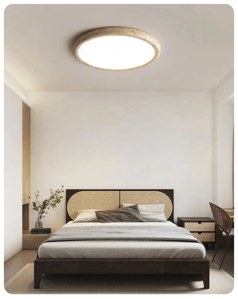 Plafonnier Led en pierre Simple et moderne, monté en Surface, pour salon, salle à manger, chambre à coucher, cuisine