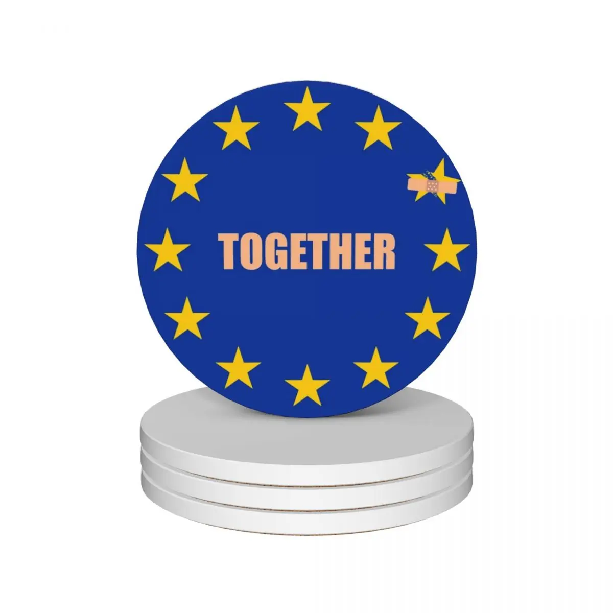 

Europe EU European Union Euro anti Brexit Ceramic Coasters (Set of 4) ceramic stand Cup for tea funny Coasters