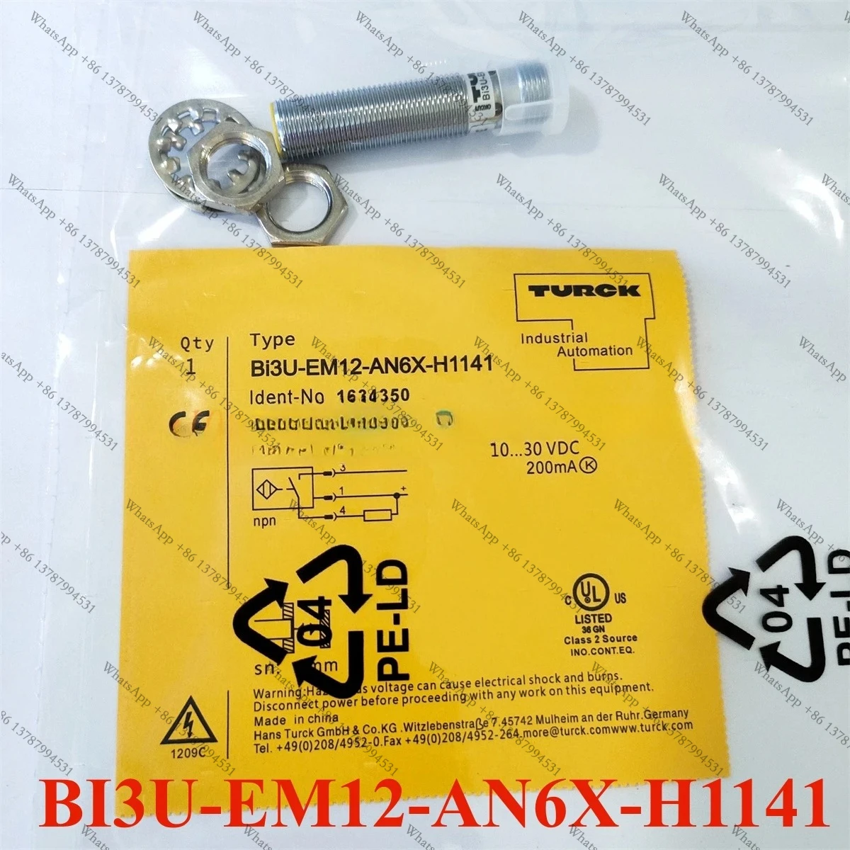 BI3U-EM12-AN6X-H1141 or BI3U-EM12-AP6X-H1141 Turck Proximity Switch  New High Quality
