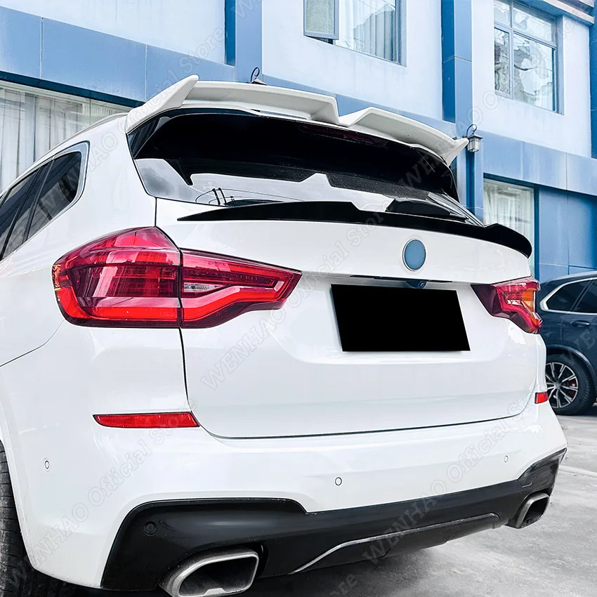 For BMW X3 G01 2018-2024+ Car Rear Spoiler Wing Trunk Lid Tail Wing Splitter Body Kits Accessories Gloss Black ABS Plastics