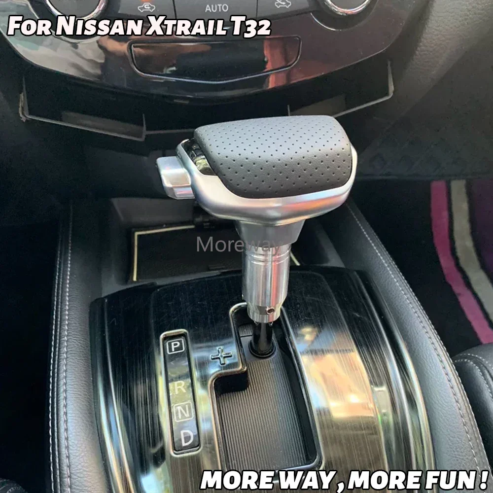 

Auto Leather Gear Lever Shift Knob Stick Shifter Handle for Nissan Juke Xtrail Qashqai J10 Rogue T32 T31 2012 Car Accessories