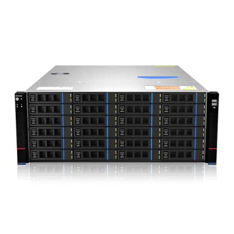 Gooxi Factory Stock AI 4U 24Bay Computer Rack GPU Storage Server Case