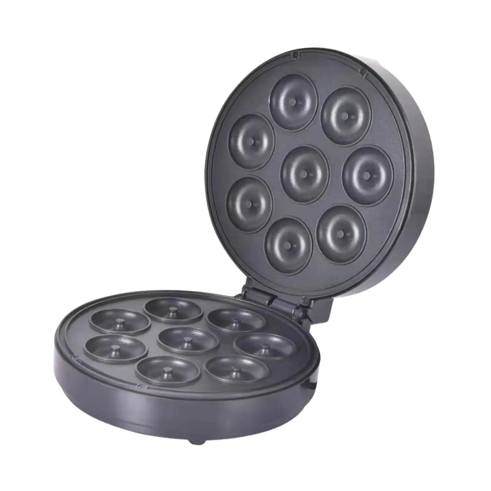Mini Donut Maker Machine Lightweight Makes 8 Doughnuts for Bakery Home