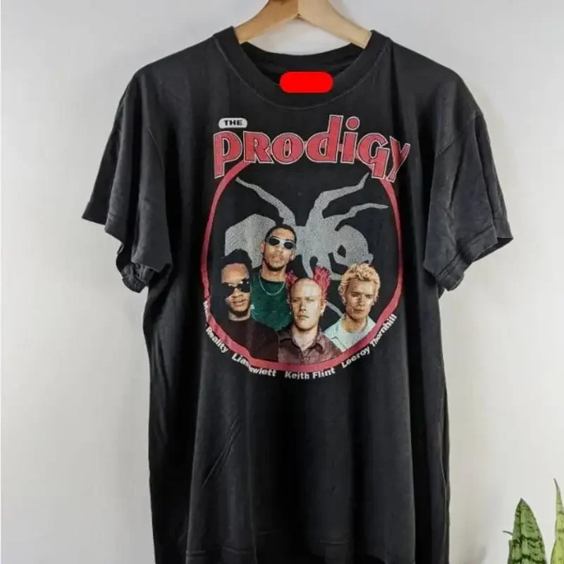Camiseta de color negro Vintage The Prodigy Merch 90S nueva