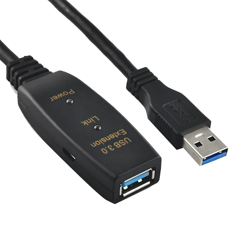 USB3.0 تمديد كابل مكبر صوت أحادي كابل نوع ذكر إلى أنثى موسع كابل للكمبيوتر المحمول كاميرا المؤتمرات