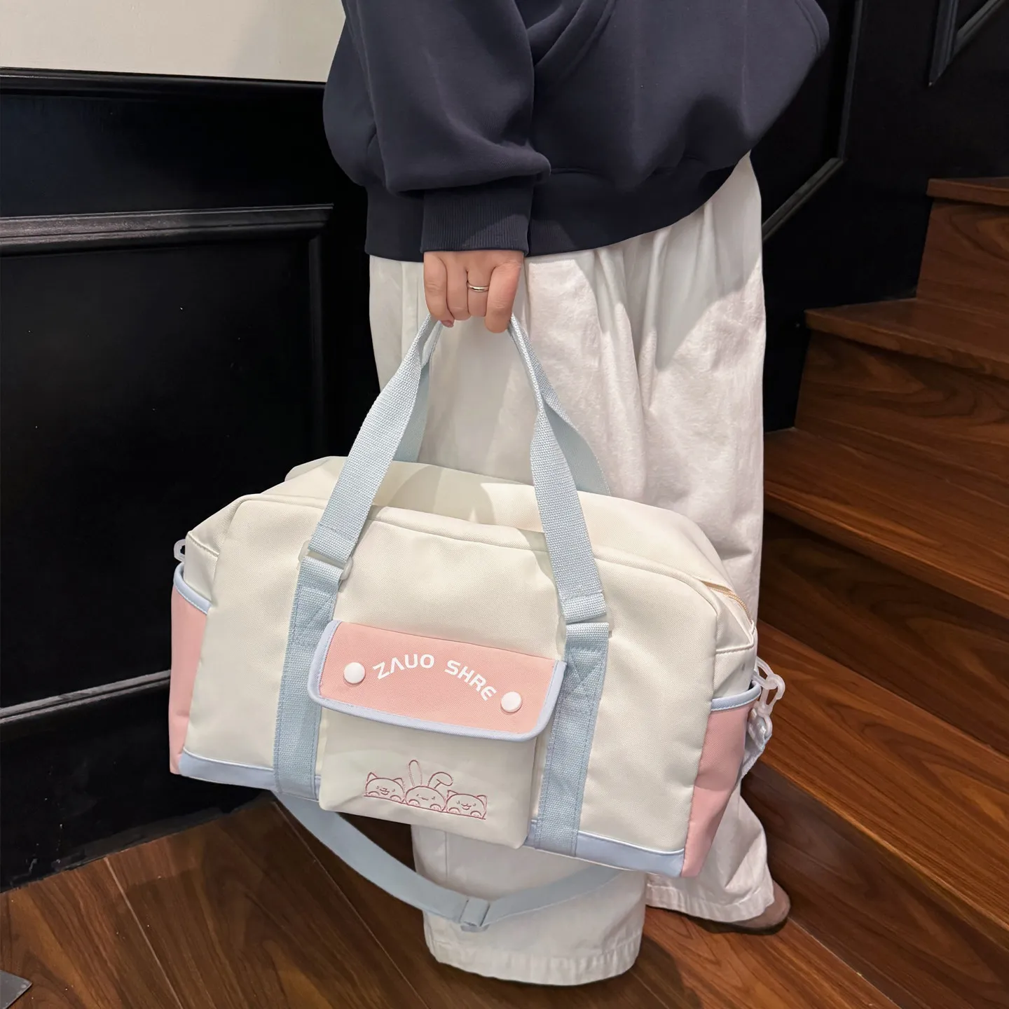 lightweight-fashionable-yoga-fitness-bag-handbag-separate-wet-and-dry-crossbody-travel-bag-storage-pouch-for-short-trips