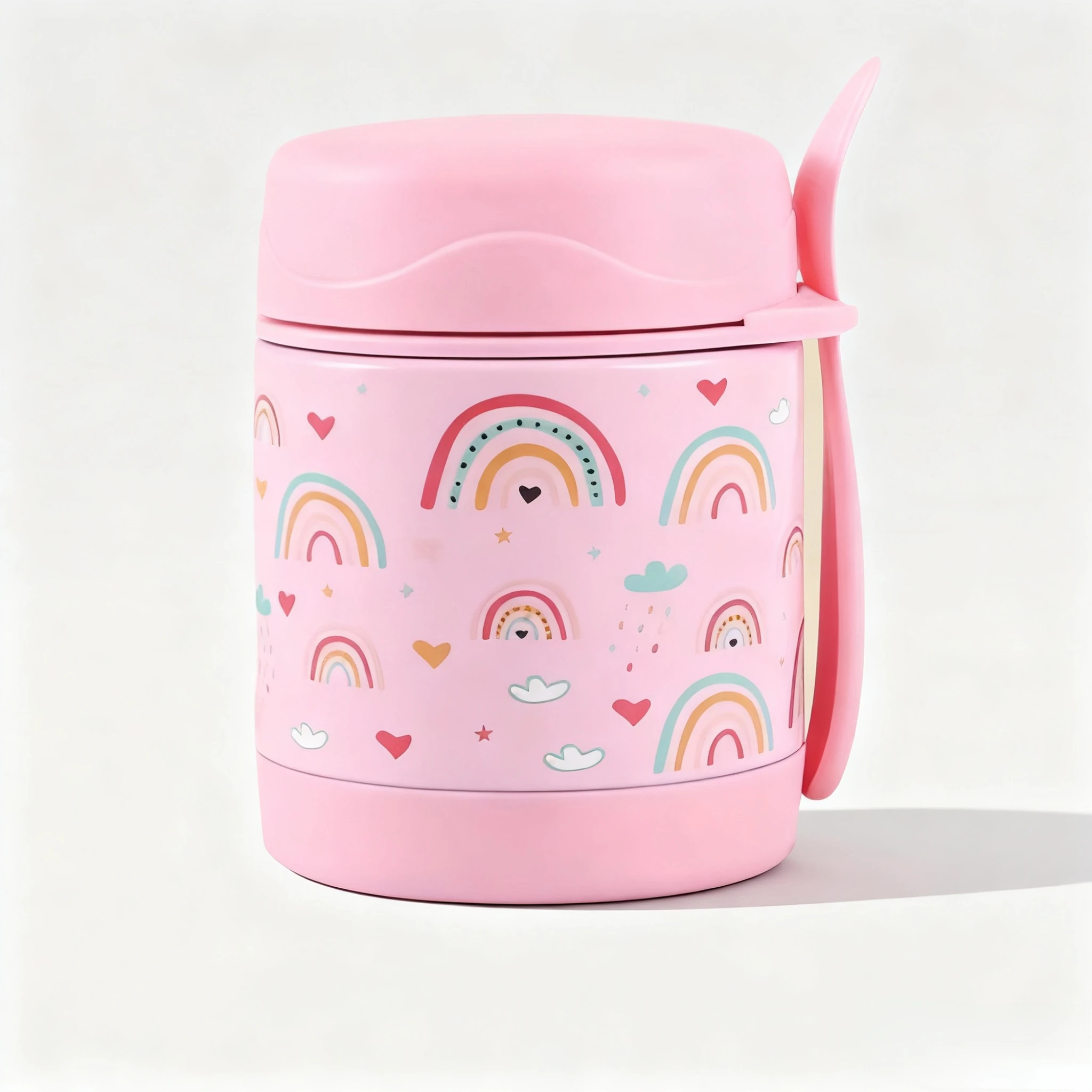 كوب ترمس للحساء سعة 10 أونصة للأطعمة الساخنة للأطفال، مع حاوية طعام معزولة لملعقة، برطمان حراري لطعام الغداء بفم واسع، طراز كاجوال #1