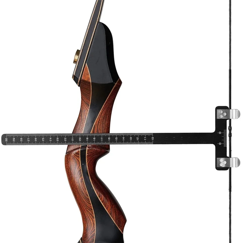 1PCS Measuring bow distance with T-ruler, archery equipment, recurve bow, metal material