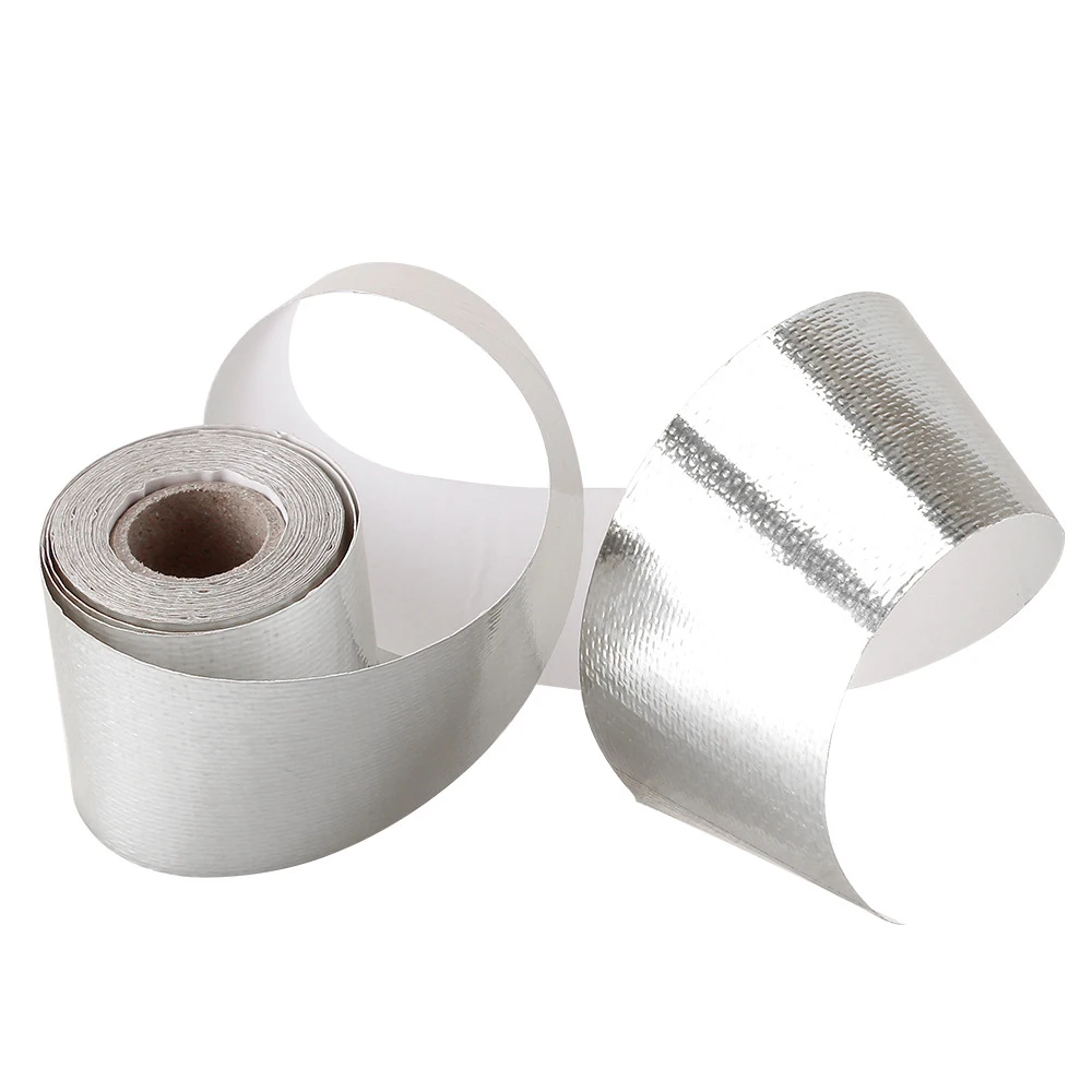 2.5/5/10cm 1m 2m 5m 10m Car Motorcycle Exhaust Wrap Pipe Header Heat Insulation Roll Tape Turbo Heat Exhaust Thermal Wrap Tape - Image 3