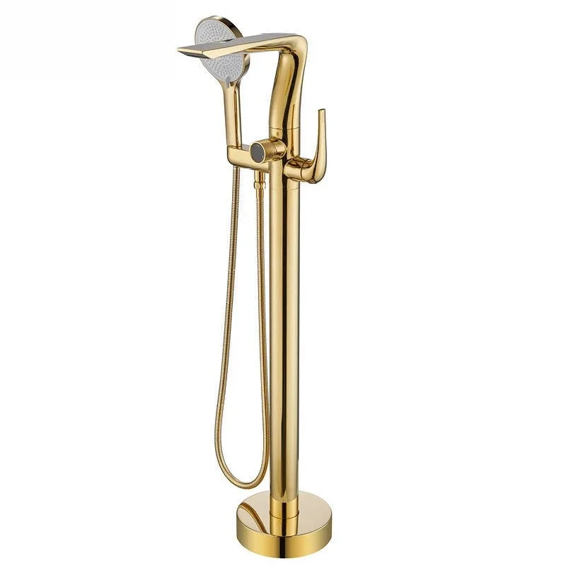 

Floor-to-ceiling bathtub shower set Hotel engineering tank side waterfall outlet shower