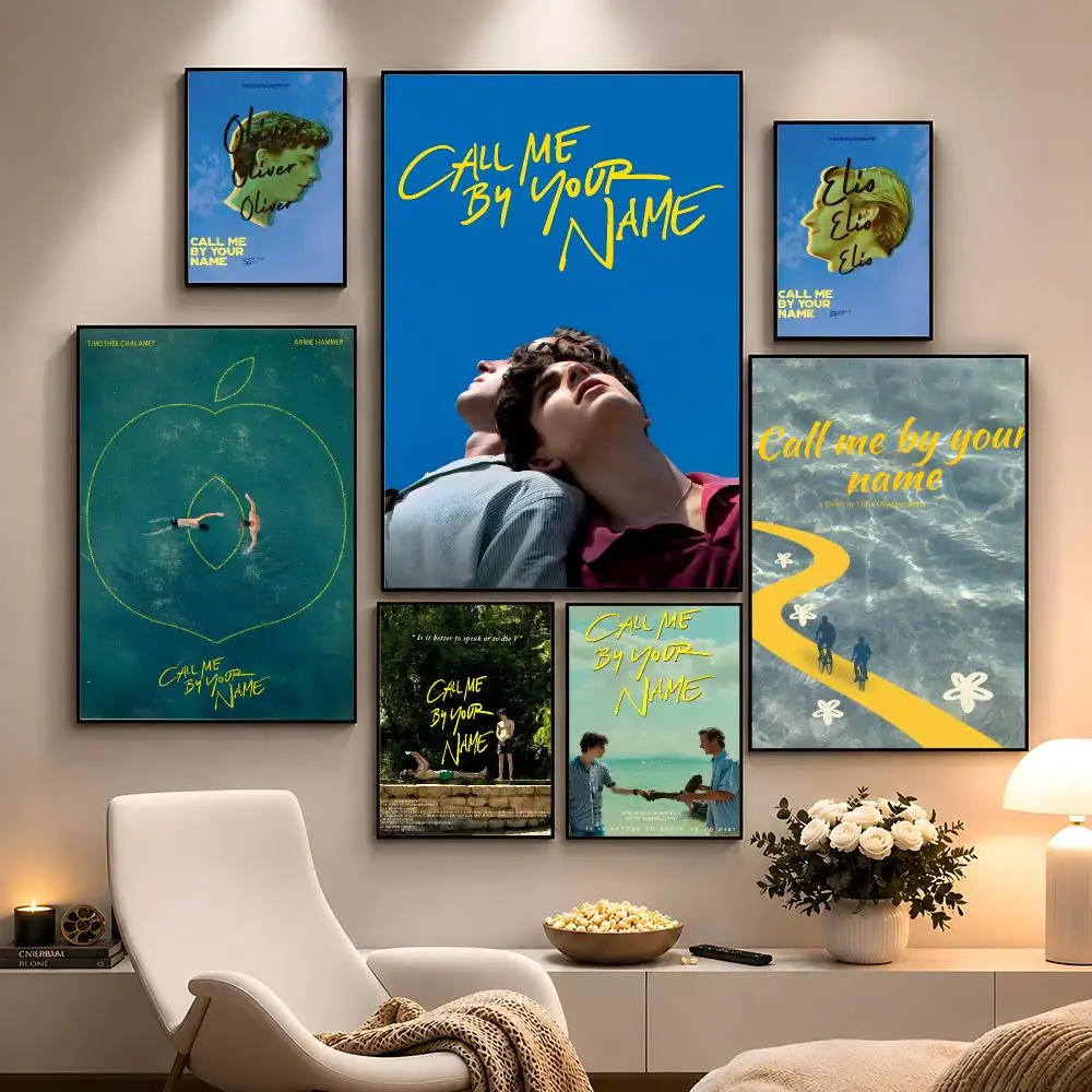Movie Call Me By Your Name Summer Romance Poster Peel And Stick Wall Art PP Waterproof HD Bedroom Living Room Home Decor Gift