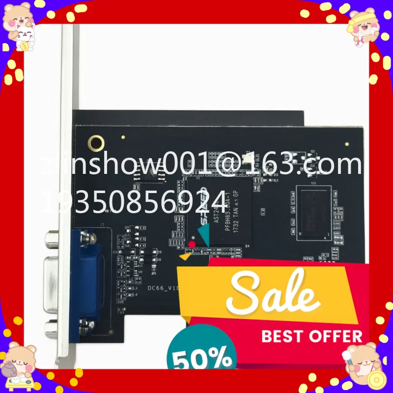 AST2400 PCIE X1 low power consumption 2U bright machine card, graphics card X79/X99 perfect with VGA