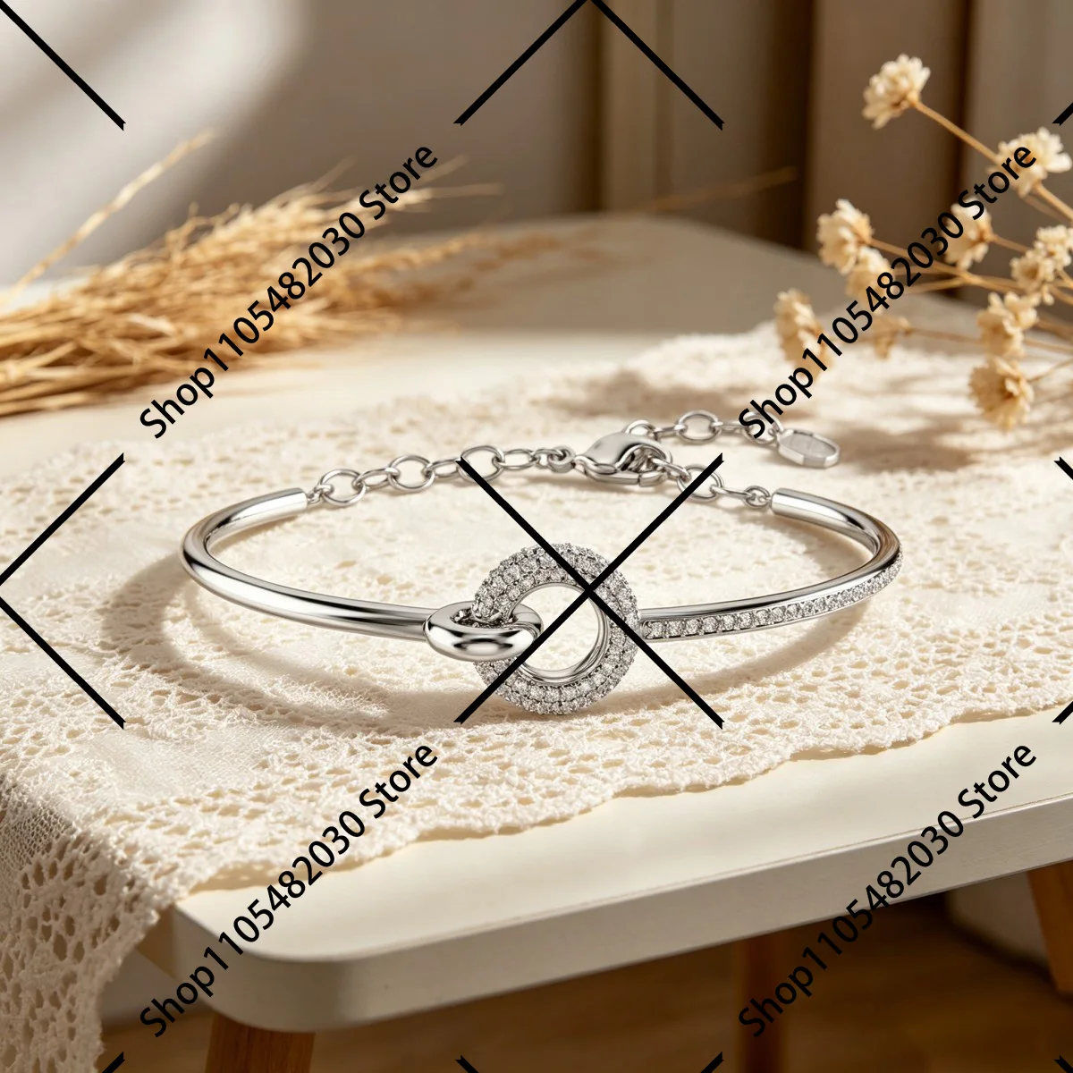 

Winter Snowflake Charm Bracelet Festive Adjustable Design